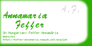 annamaria feffer business card